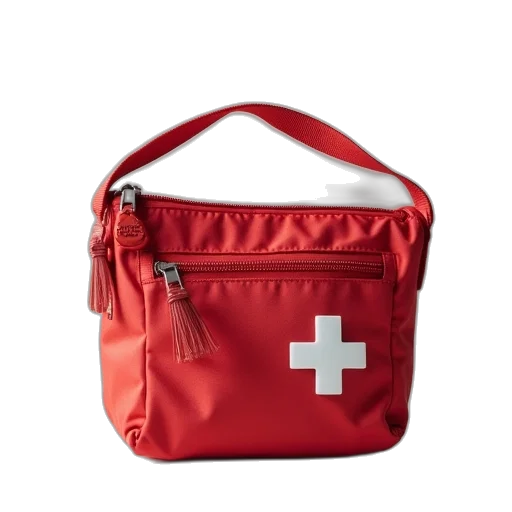 first, aid, kit, nylon, pouch transparent PNG cut-out