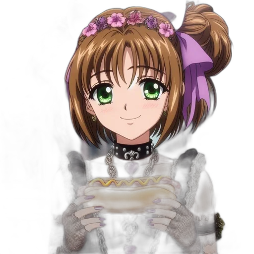 robot, flower, weapon, face, anime, cartoon, pixel art, photorealistic transparent PNG cut-out