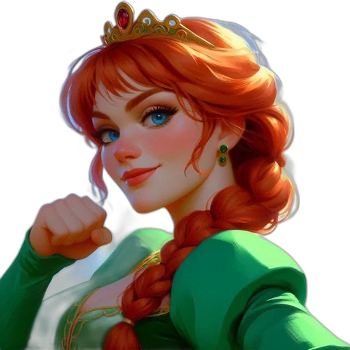 crown, face, staff, jewelry, fantasy art, concept art, pixel art, photorealistic transparent PNG cut-out
