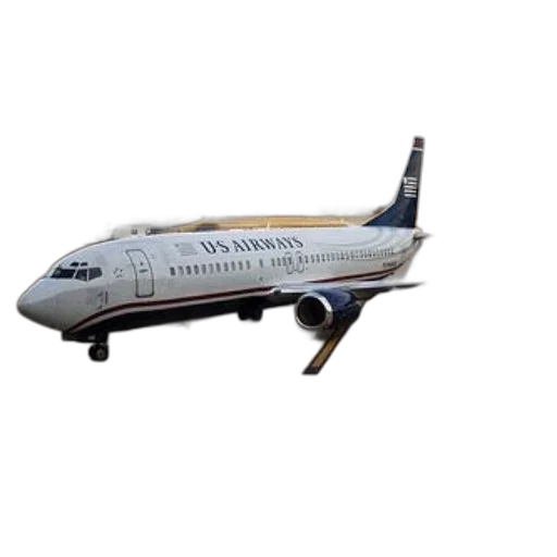 3d render, airways, airplane, parked, tarmac, airport transparent PNG cut-out