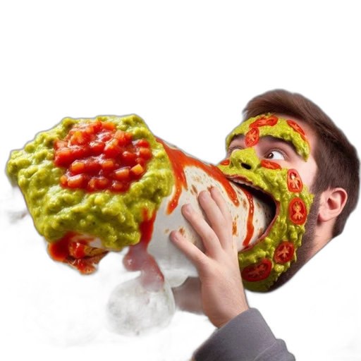food, mask, creature, face, concept art, 3d render, photorealistic, fog transparent PNG cut-out