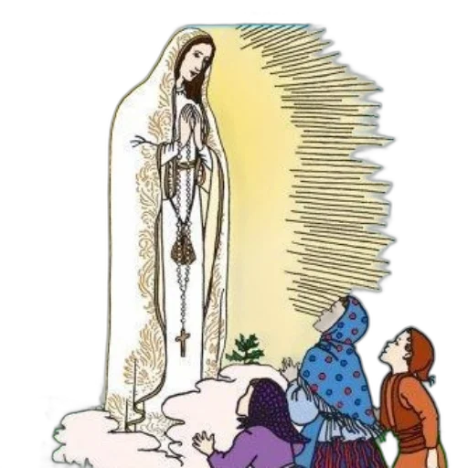 dress, staff, snow, cartoon, illustration, depicts, virgin, mary transparent PNG cut-out