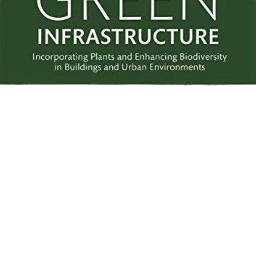 green, book, cover, titled, infrastructure, incorporating, plants, enhancing transparent PNG cut-out