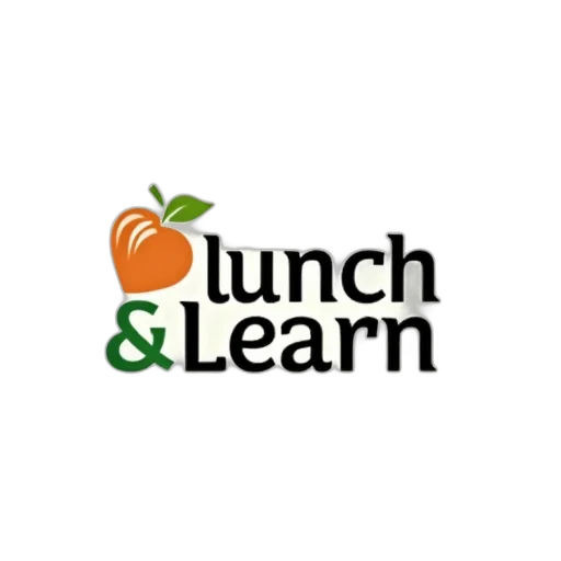 lunch, learn, logo, words transparent PNG cut-out