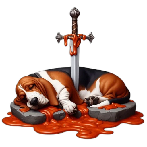 sword, staff, weapon, animal, fantasy art, pixel art, concept art, photorealistic transparent PNG cut-out