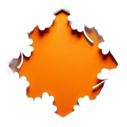 crown, jewelry, face, tree, 3d render, pixel art, concept art, orange transparent PNG cut-out