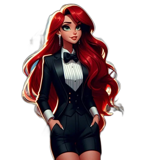 dress, staff, concept art, fantasy art, cartoon, pixel art, red, dark transparent PNG cut-out