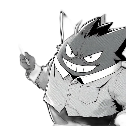 creature, animal, staff, mask, concept art, cartoon, comic book art, anime transparent PNG cut-out