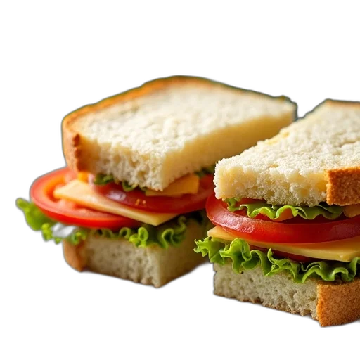 food, weapon, animal, photorealistic, 3d render, close-up, image, sandwich transparent PNG cut-out
