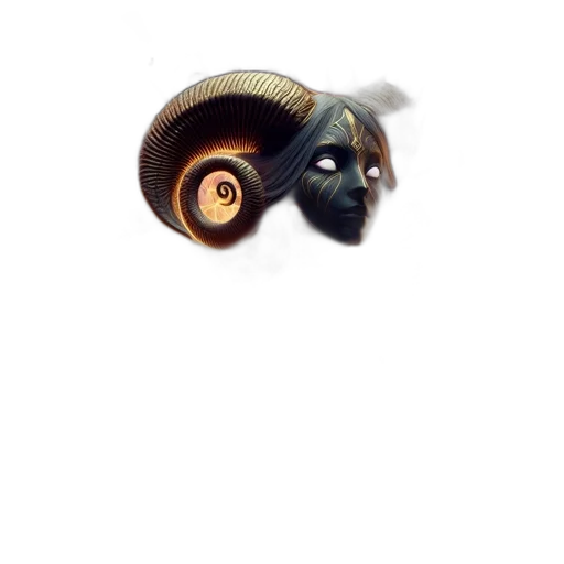 animal, creature, hair, mask, 3d render, concept art, photorealistic, fantasy art transparent PNG cut-out