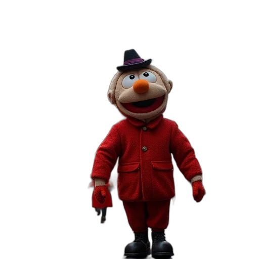 jacket, staff, hat, animal, 3d render, concept art, macy, thanksgiving transparent PNG cut-out