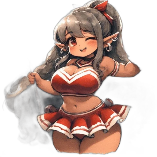 staff, weapon, dress, creature, anime, fantasy art, pixel art, concept art transparent PNG cut-out