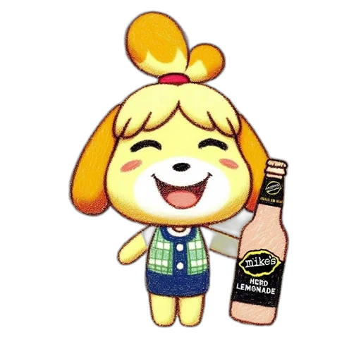 bottle, animal, food, pixel art, 3d render, concept art, vaporwave, golden transparent PNG cut-out