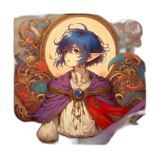 food, crown, jewelry, dress, fantasy art, concept art, anime, watercolor transparent PNG cut-out