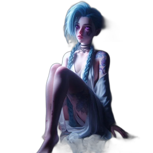 dress, face, creature, robot, concept art, fantasy art, pixel art, cyberpunk transparent PNG cut-out