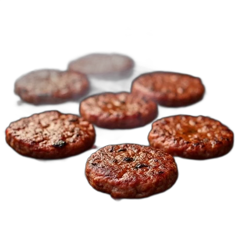 food, jewelry, 3d render, photorealistic, over, barbecue, grill, hamburger transparent PNG cut-out