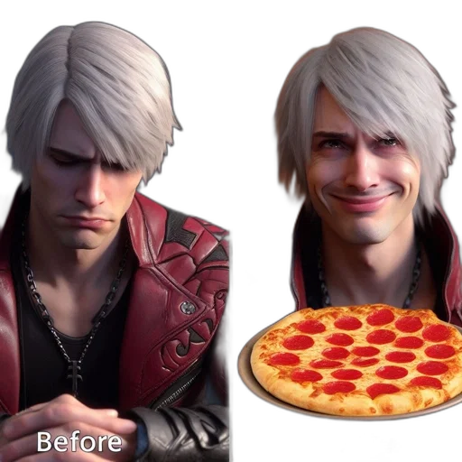 food, jacket, face, 3d render, concept art, photorealistic, anime, red transparent PNG cut-out