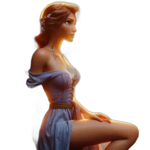 dress, jewelry, crown, concept art, 3d render, fantasy art, photorealistic, female transparent PNG cut-out