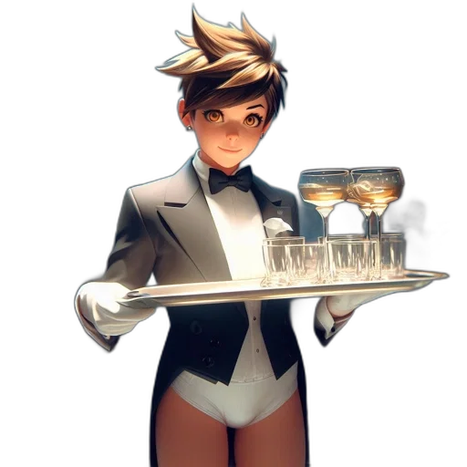staff, robot, food, crown, concept art, fantasy art, comic book art, cartoon transparent PNG cut-out