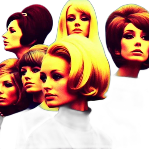 hair, photorealistic, 3d render, concept art, golden, earth tones, colorful, vintage transparent PNG cut-out