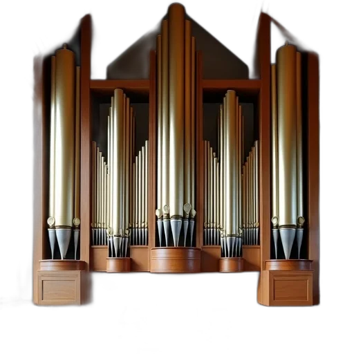 furniture, crown, 3d render, photorealistic, concept art, majestic, pipe, organ transparent PNG cut-out