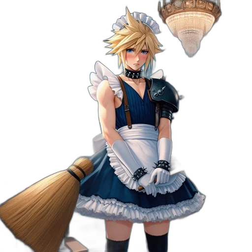dress, staff, crown, hat, concept art, anime, fantasy art, pixel art transparent PNG cut-out