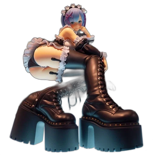 robot, shoes, weapon, animal, 3d render, concept art, vaporwave, cyberpunk transparent PNG cut-out