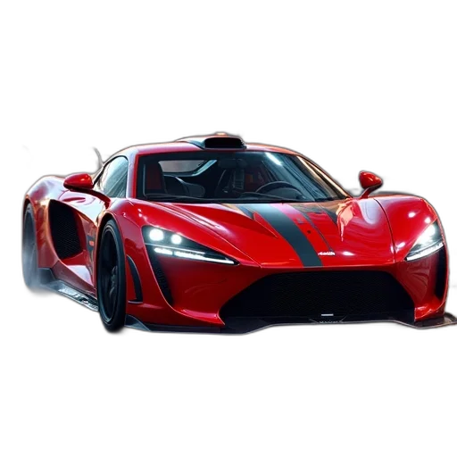 car, weapon, 3d render, photorealistic transparent PNG cut-out