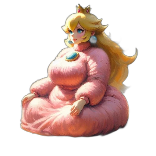 dress, crown, animal, creature, concept art, pixel art, vaporwave, 3d render transparent PNG cut-out