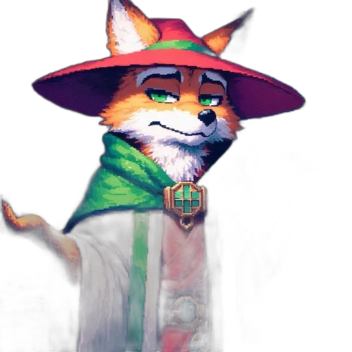 staff, hat, animal, mask, watercolor, fantasy art, concept art, pixel art transparent PNG cut-out