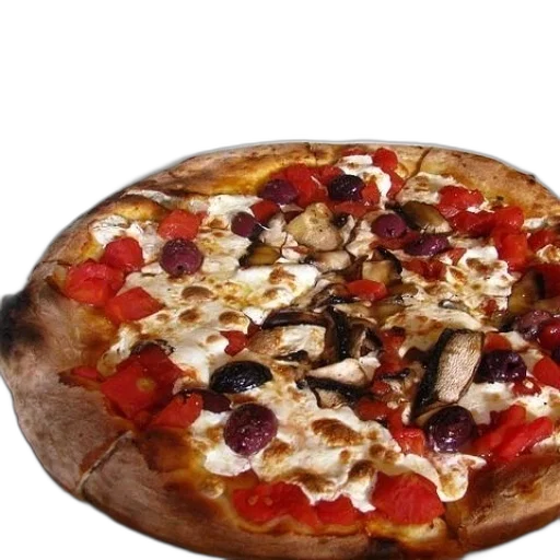 food, crown, weapon, animal, 3d render, photorealistic, pizza, tomatoes transparent PNG cut-out