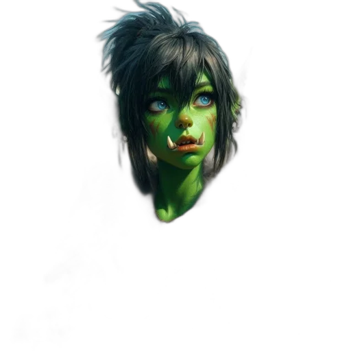 face, creature, mask, staff, concept art, fantasy art, photorealistic, comic book art transparent PNG cut-out