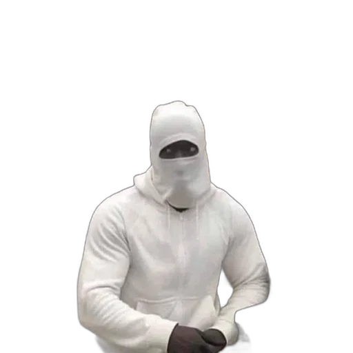mask, jacket, robot, staff, 3d render, concept art, vaporwave, photorealistic transparent PNG cut-out