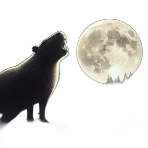 animal, concept art, capybara, stands, platform, beneath, towering, full transparent PNG cut-out