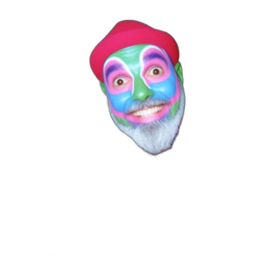 mask, face, hat, creature, vaporwave, 3d render, pixel art, concept art transparent PNG cut-out