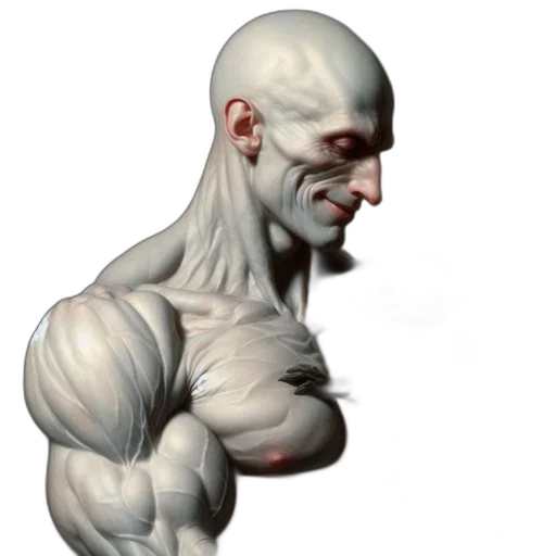 creature, face, robot, mask, concept art, 3d render, photorealistic, comic book art transparent PNG cut-out