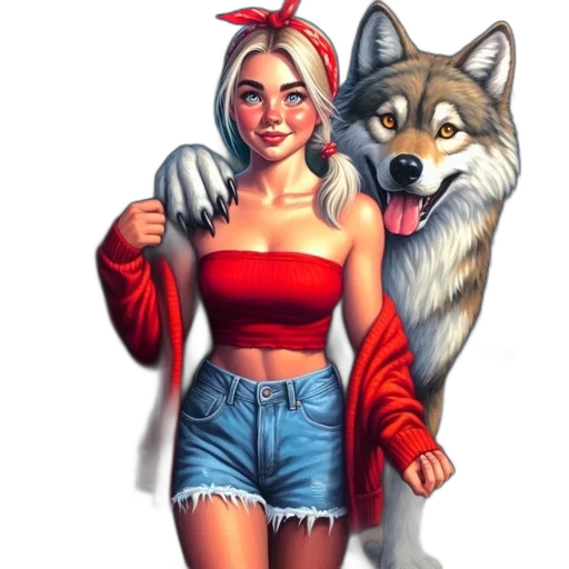 animal, staff, creature, fantasy art, concept art, comic book art, pixel art, red transparent PNG cut-out