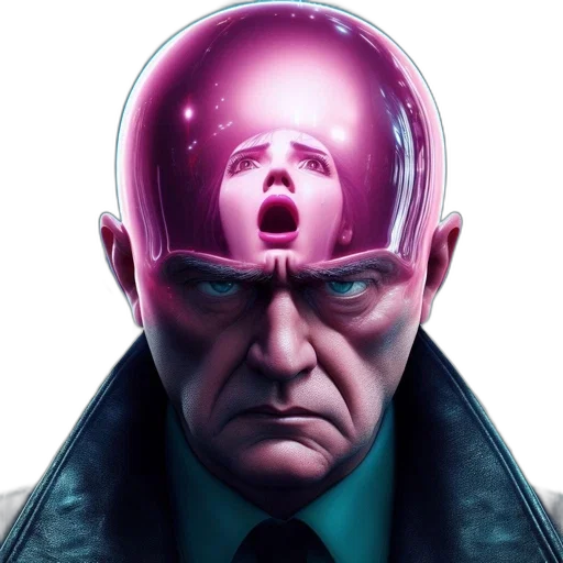 face, robot, mask, cyberpunk, concept art, comic book art, 3d render, man transparent PNG cut-out