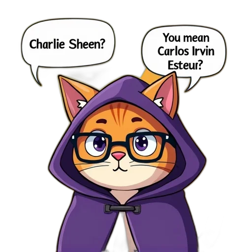 cartoon, comic book art, concept art, anime, image, cat, wearing, purple transparent PNG cut-out