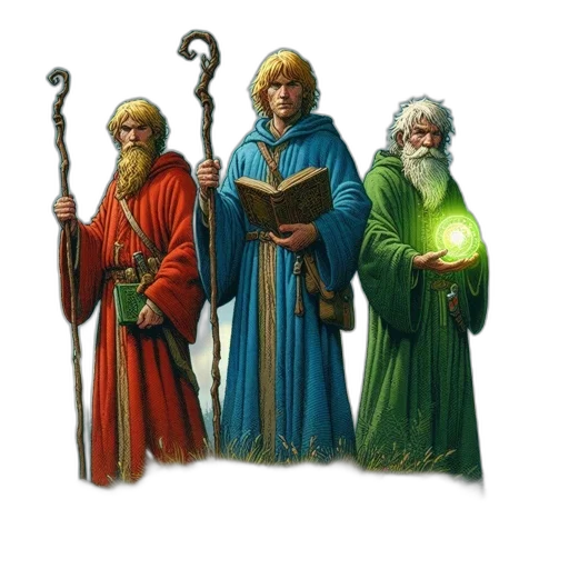 staff, sword, fantasy art, concept art, pixel art, oil painting, snow, forest transparent PNG cut-out
