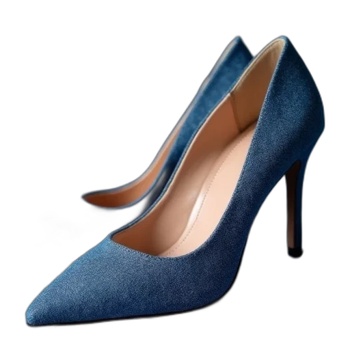 shoes, blue, womens, heels transparent PNG cut-out