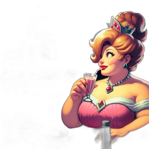 crown, staff, concept art, comic book art, 3d render, fantasy art, batman, princess transparent PNG cut-out