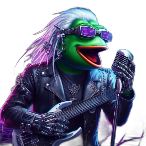 jacket, animal, creature, weapon, concept art, cyberpunk, vaporwave, pixel art transparent PNG cut-out