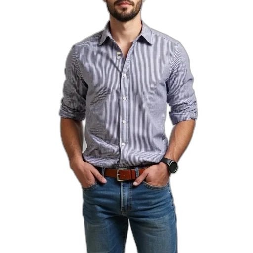 jacket, staff, photorealistic, 3d render, concept art, dark, earth tones, blue transparent PNG cut-out