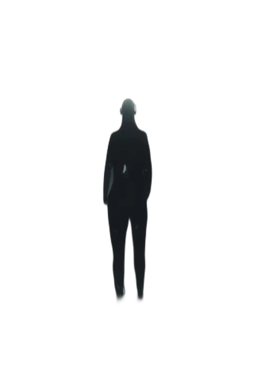 jacket, creature, staff, robot transparent PNG cut-out