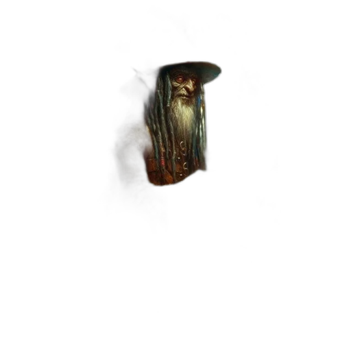 hat, crown, weapon, staff, 3d render, concept art, photorealistic, fantasy art transparent PNG cut-out