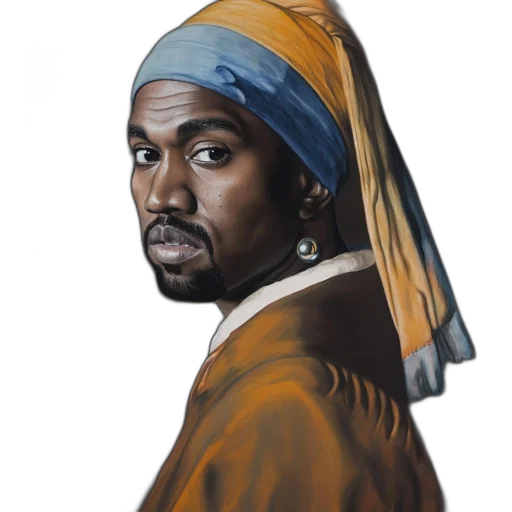 face, hat, jacket, crown, oil painting, photorealistic, watercolor, concept art transparent PNG cut-out