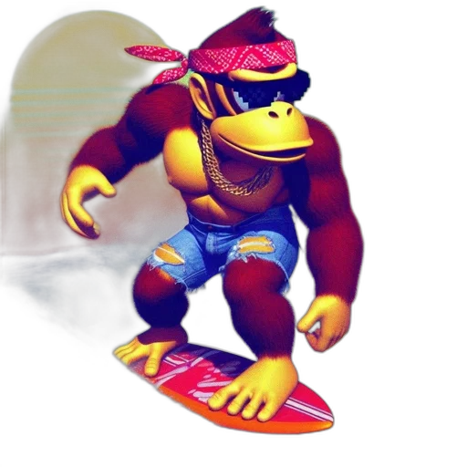 animal, creature, hat, robot, 3d render, concept art, vaporwave, cartoon transparent PNG cut-out