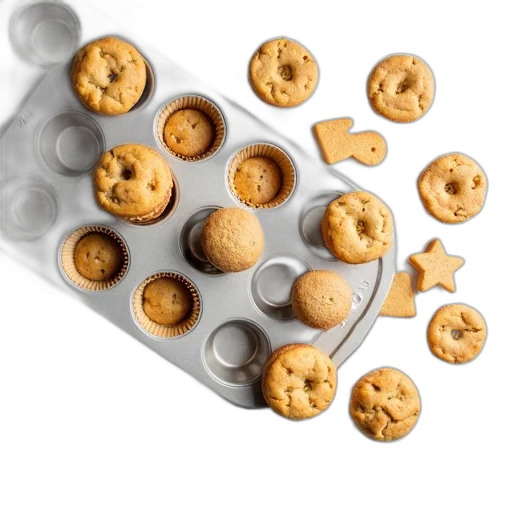 food, golden, collection, baked, goods, including, cookies, muffins transparent PNG cut-out