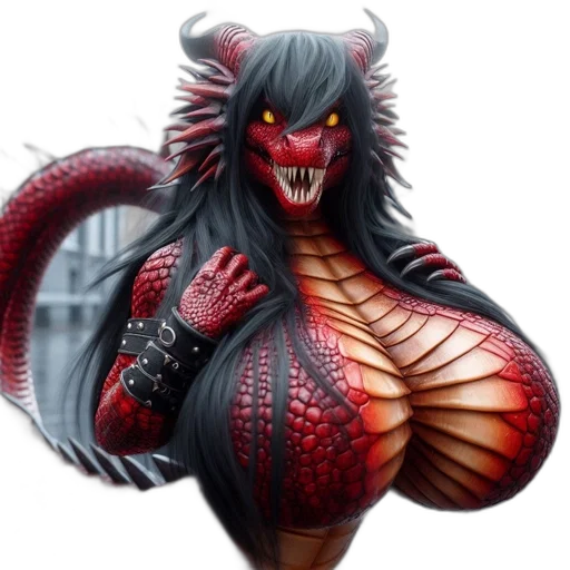 dragon, creature, fantasy art, concept art, pixel art, 3d render, fierce, hybrid transparent PNG cut-out